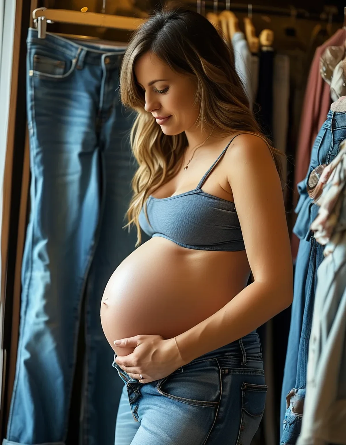 Do Maternity Jeans Belly Panels Actually Stretch Out Over a Pregnancy?
