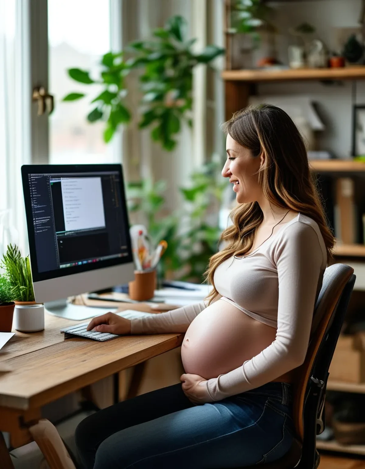 Dressing a Growing Bump for Video Calls: What Actually Reads Well on Camera