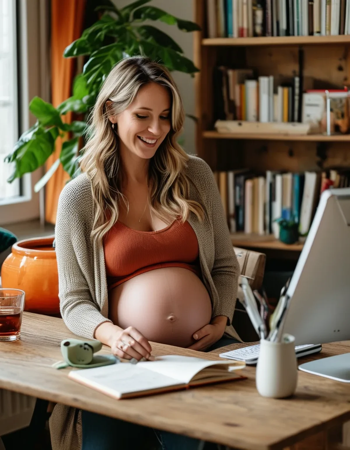 Dressing a Growing Bump for Video Calls: What Actually Reads Well on Camera